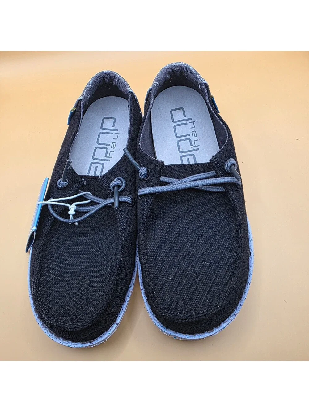 Hey Dude Black Canvas Casual Shoes Kids Size K12